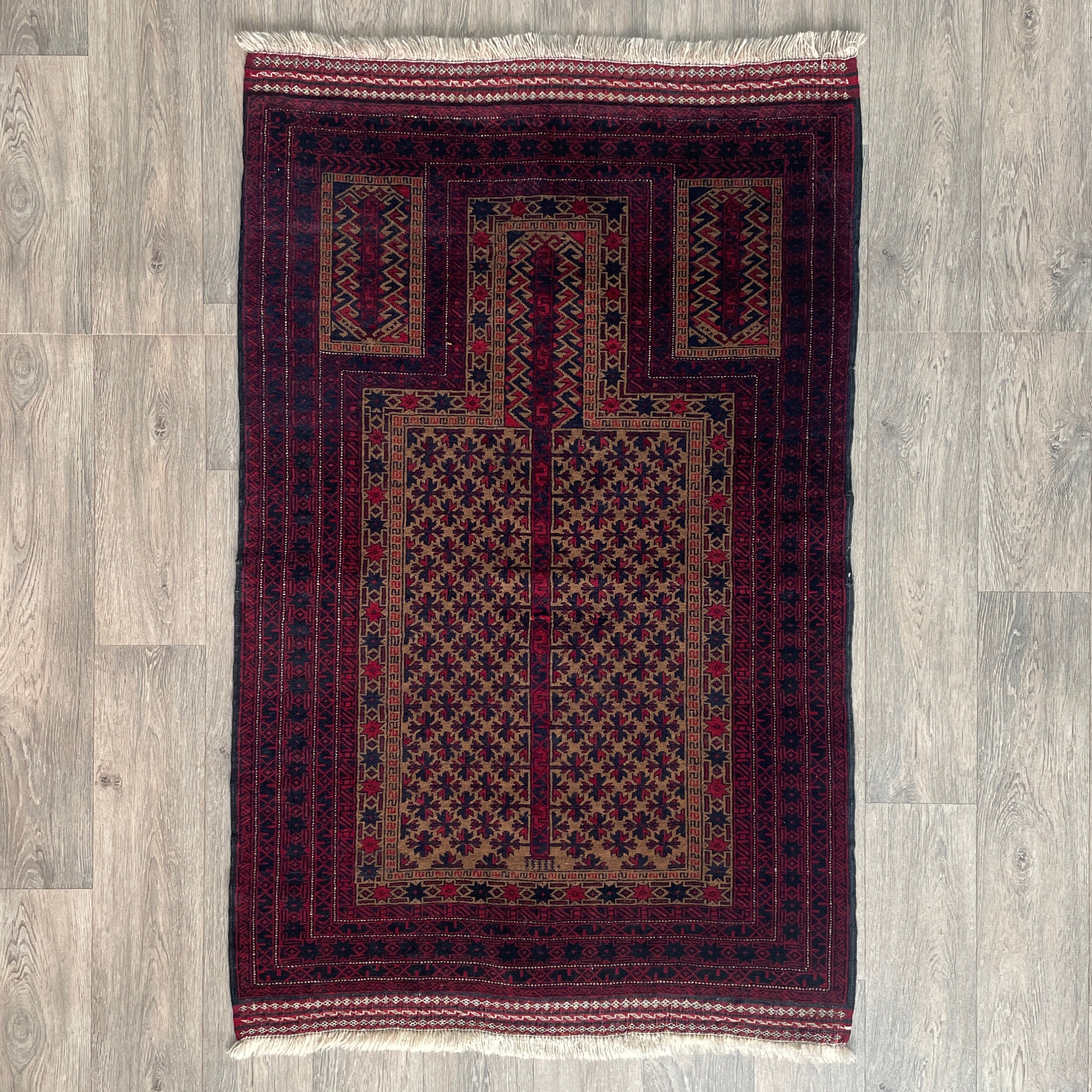 Afghan Fine Baluch Prayer Rug