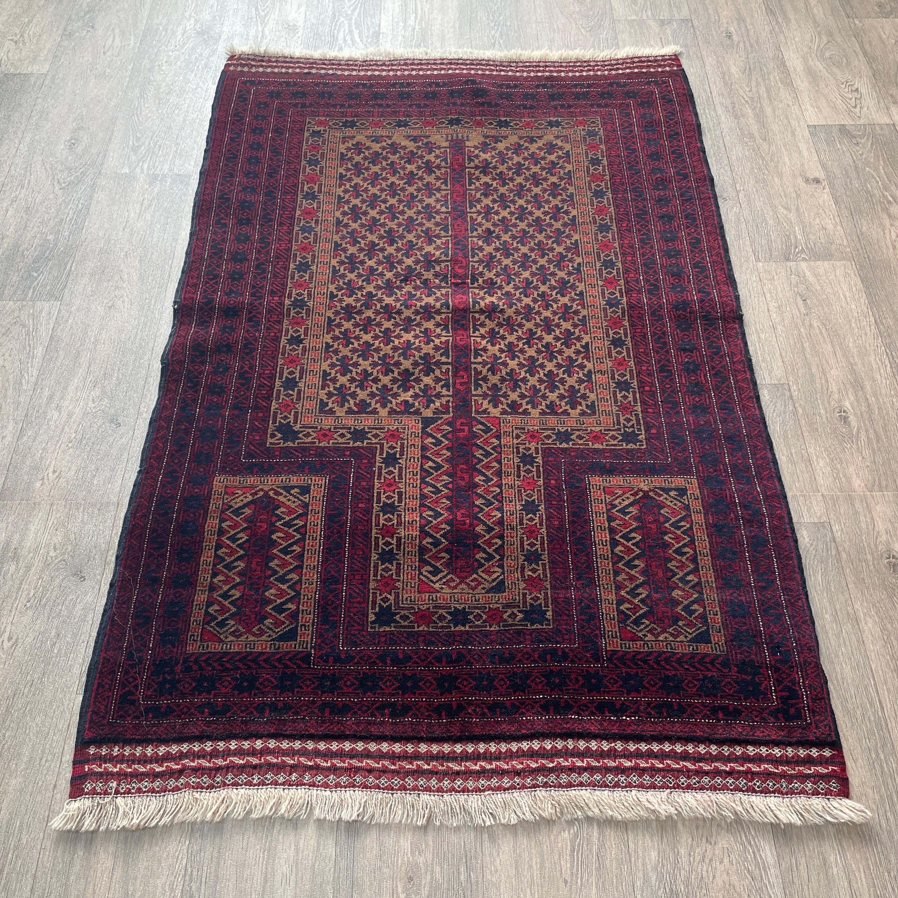 Afghan Fine Baluch Prayer Rug