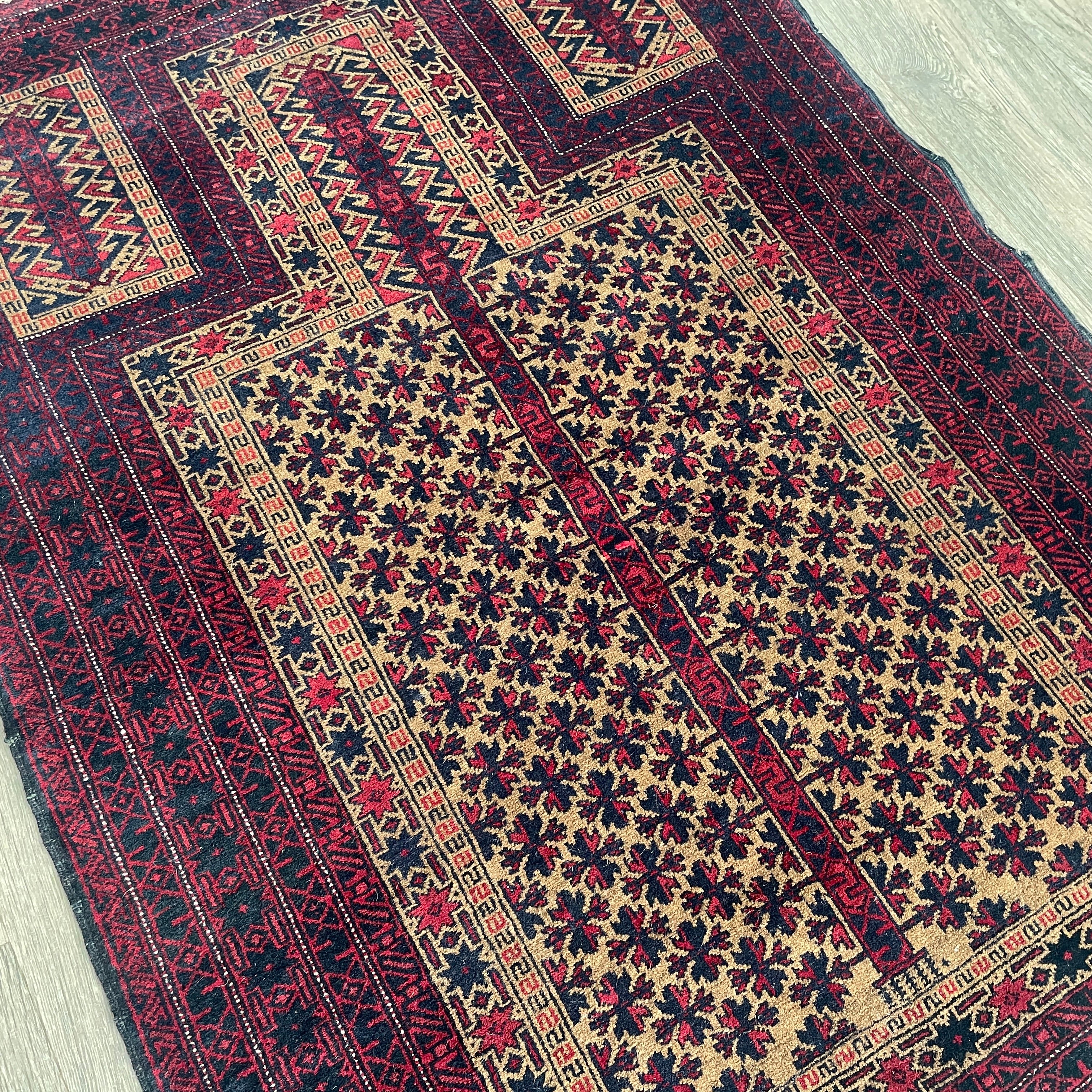 Afghan Fine Baluch Prayer Rug