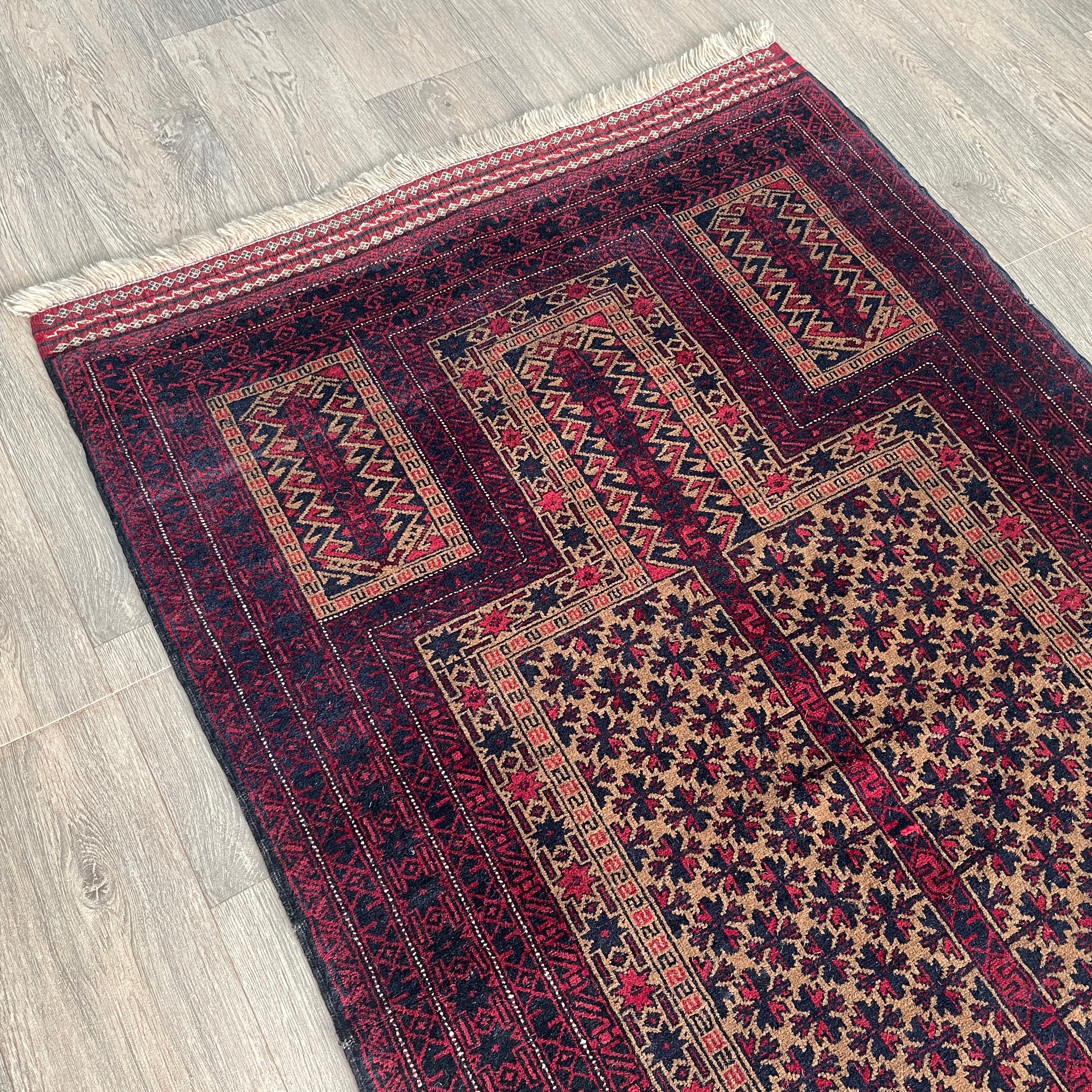 Afghan Fine Baluch Prayer Rug