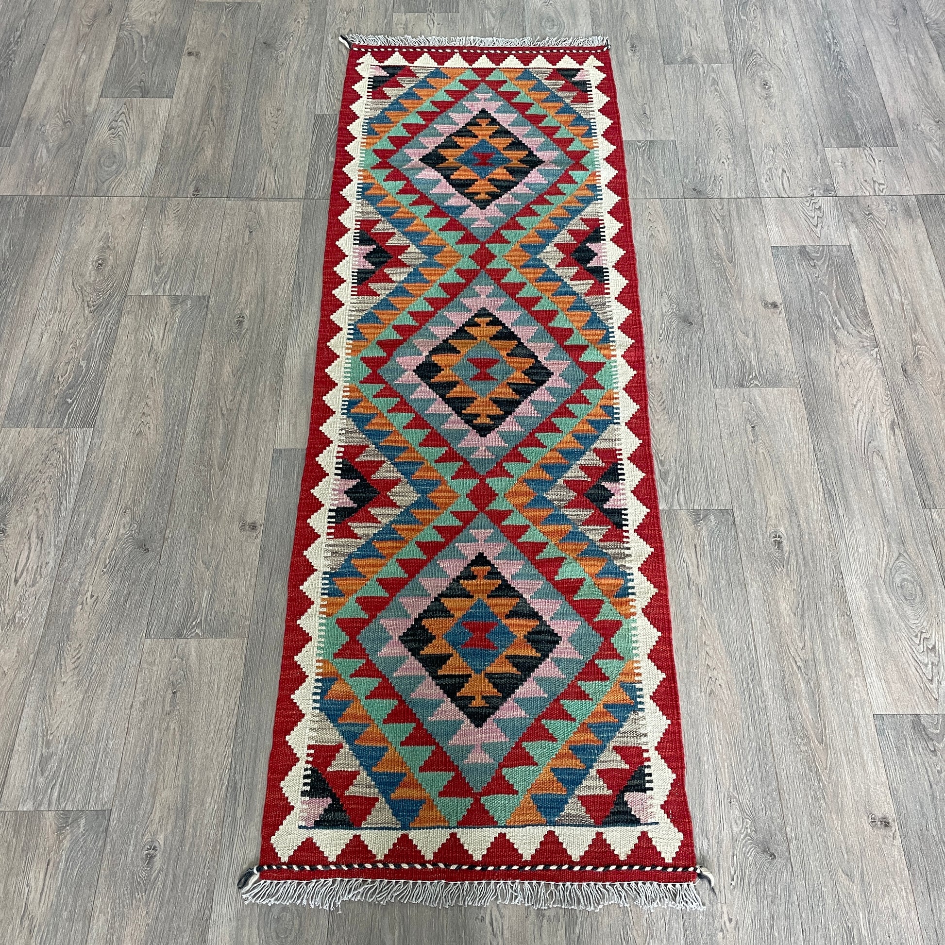 196 x 65 cm | Afghan Kilim Runner