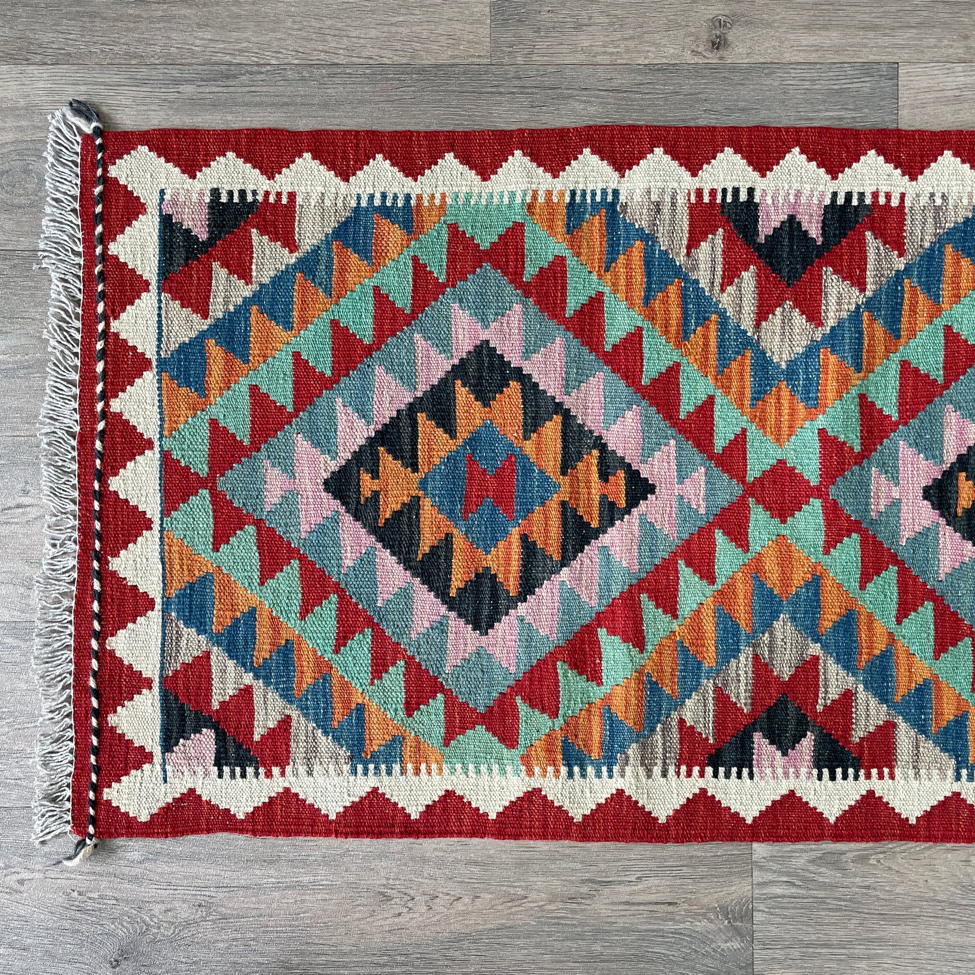 196 x 65 cm | Afghan Kilim Runner