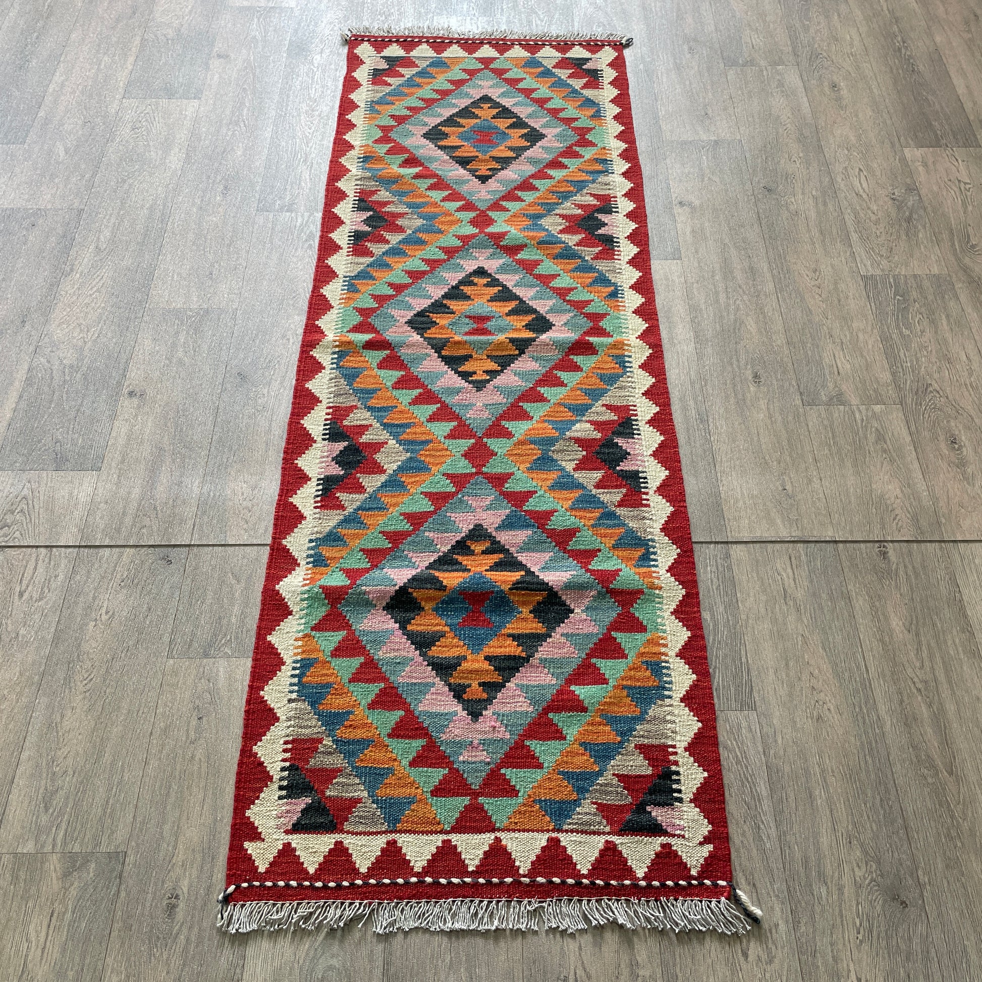 196 x 65 cm | Afghan Kilim Runner