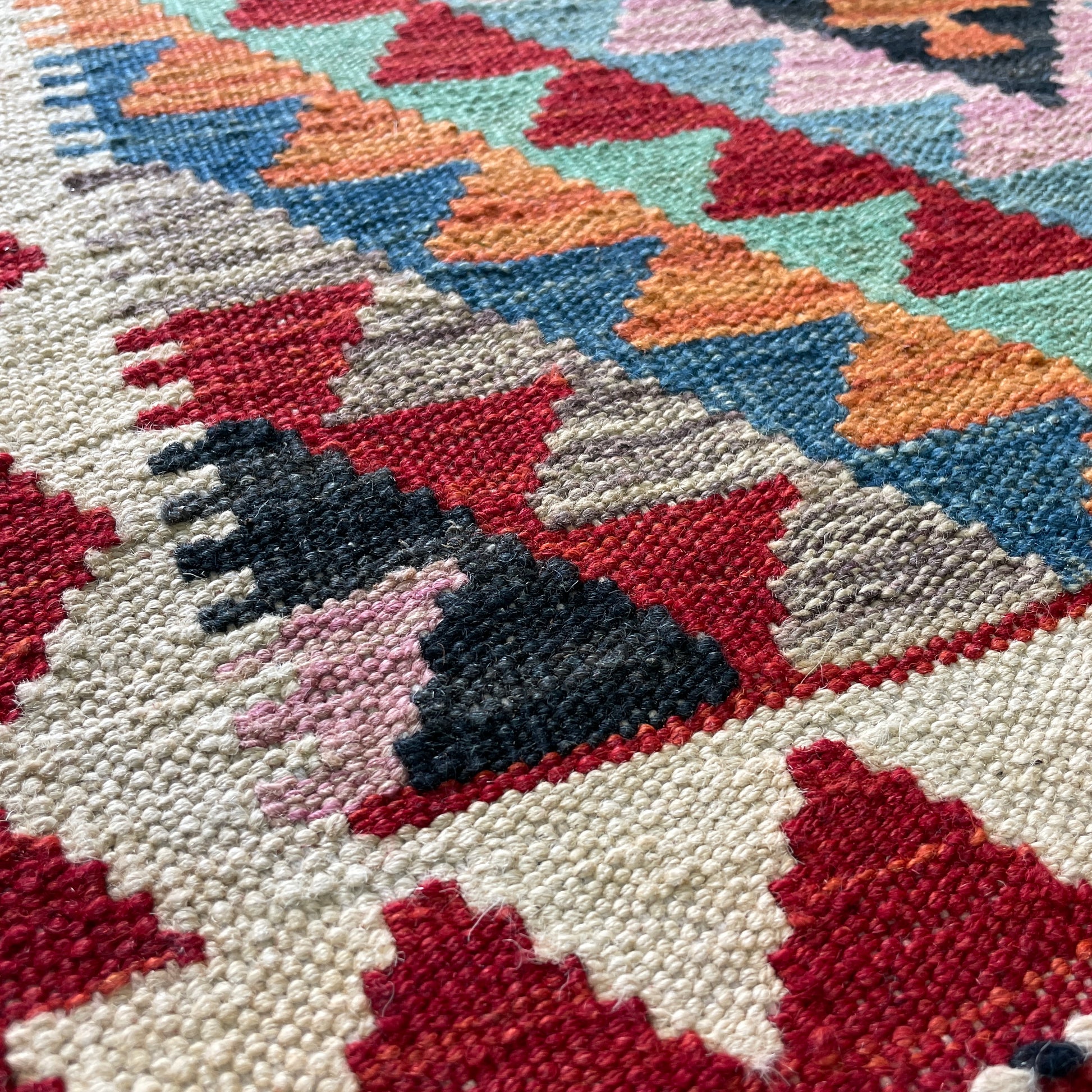 196 x 65 cm | Afghan Kilim Runner