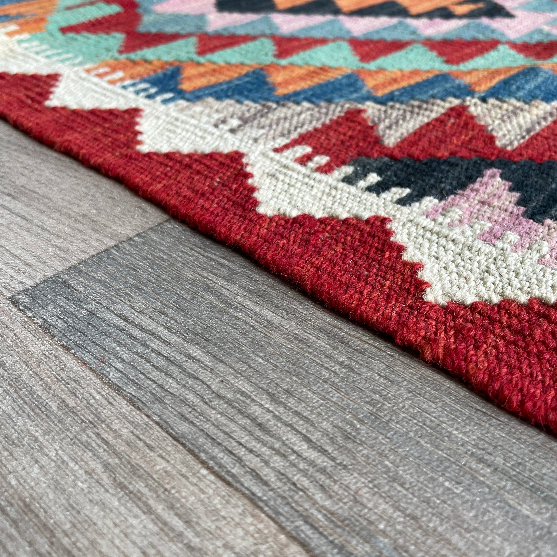 196 x 65 cm | Afghan Kilim Runner