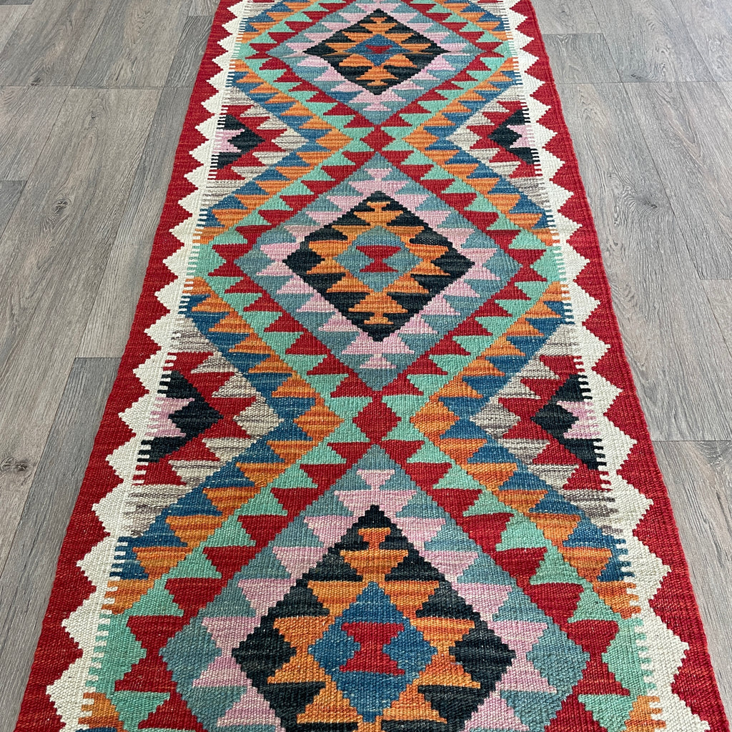 196 x 65 cm | Afghan Kilim Runner