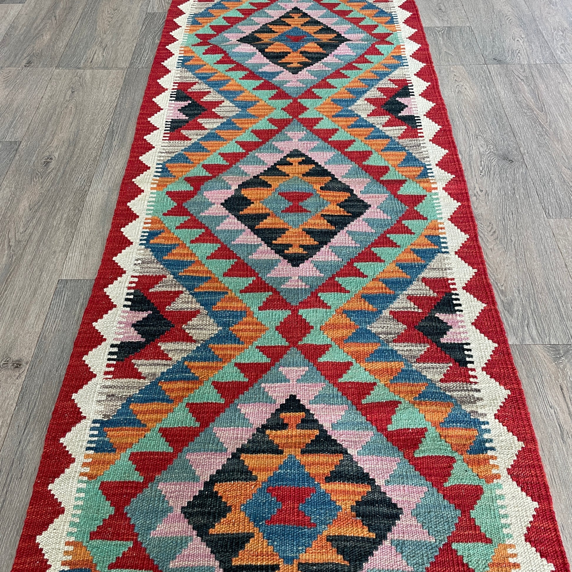 196 x 65 cm | Afghan Kilim Runner