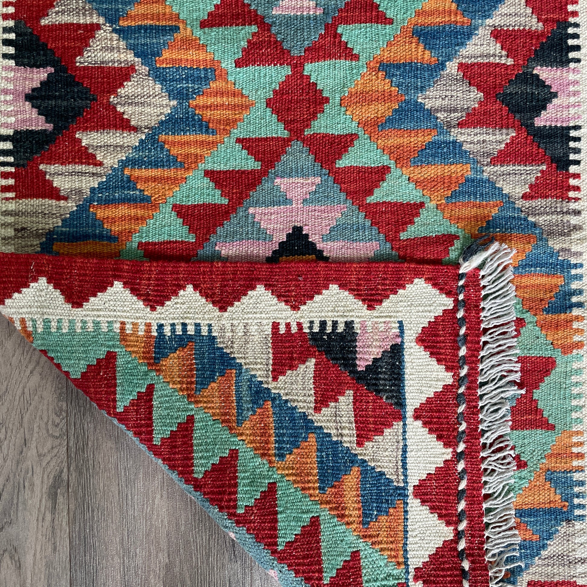 196 x 65 cm | Afghan Kilim Runner