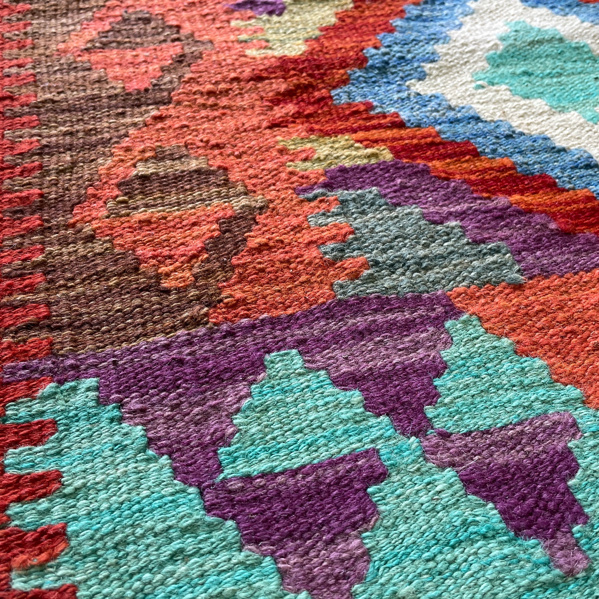 193 x 72 cm | Afghan Kilim Runner