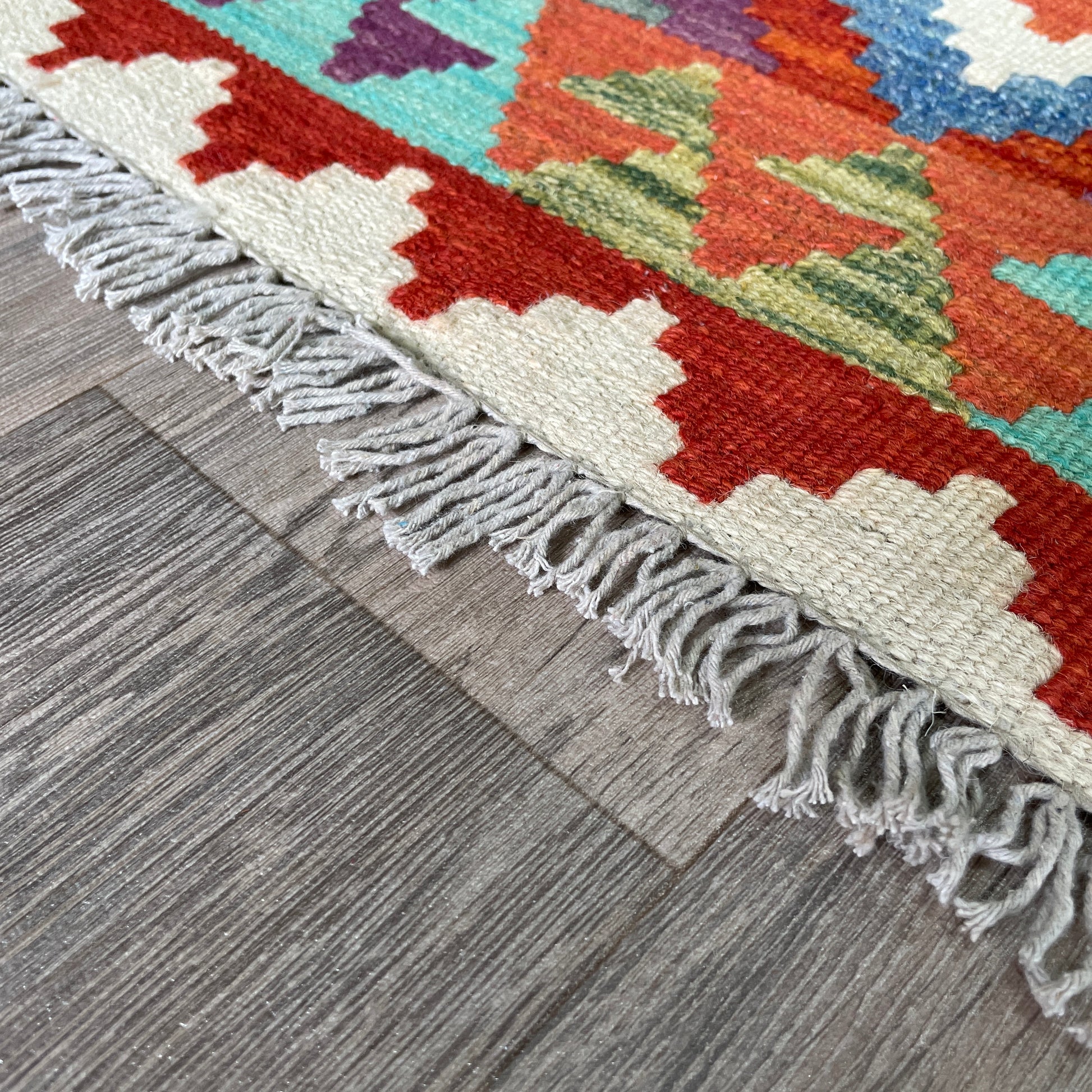 193 x 72 cm | Afghan Kilim Runner