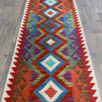 193 x 72 cm | Afghan Kilim Runner