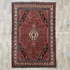 309 x 204 cm | Persian Hamadan Rug (Old 1970) - Khorasan Rugs