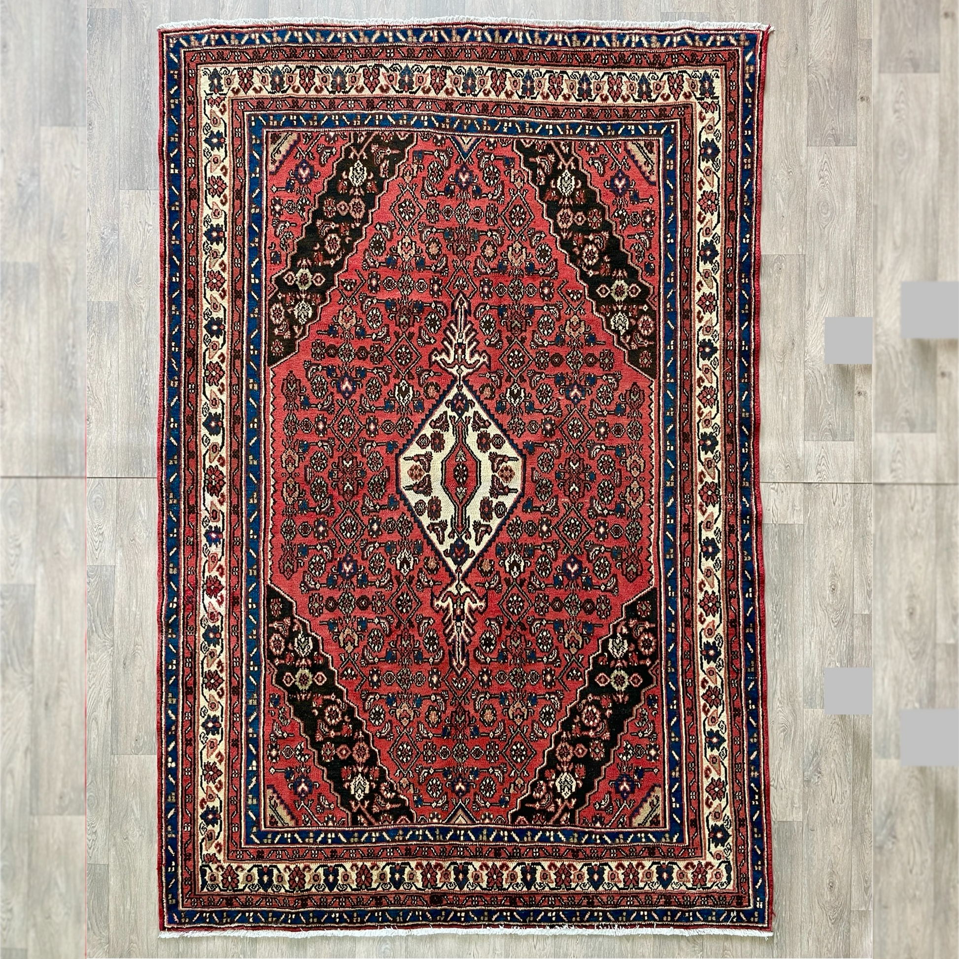 309 x 204 cm | Persian Hamadan Rug (Old 1970)
