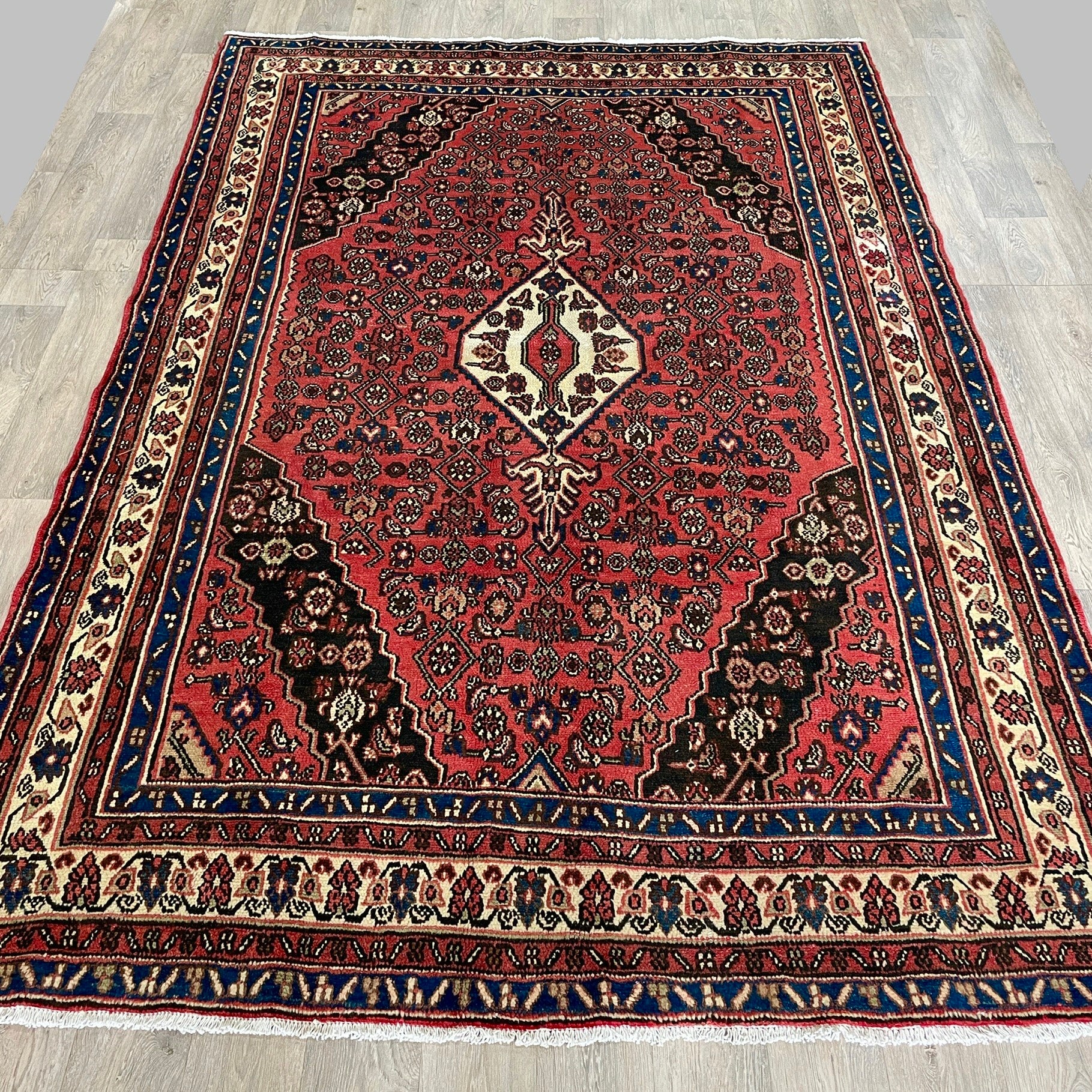 309 x 204 cm | Persian Hamadan Rug (Old 1970)