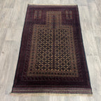 Old Afghan Baluch Rug c. 1980