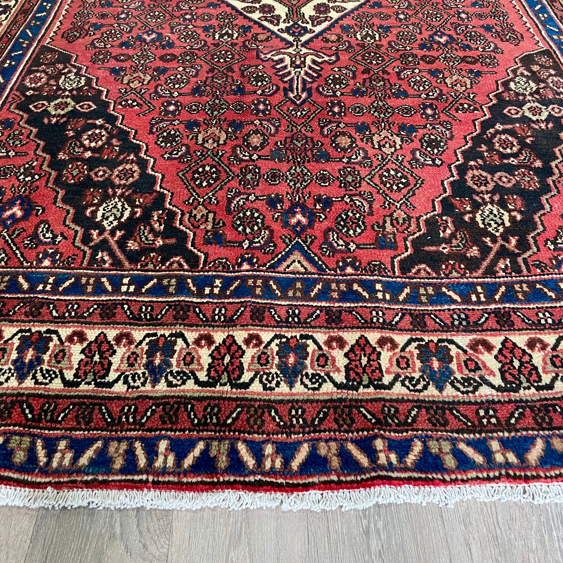 309 x 204 cm | Persian Hamadan Rug (Old 1970)