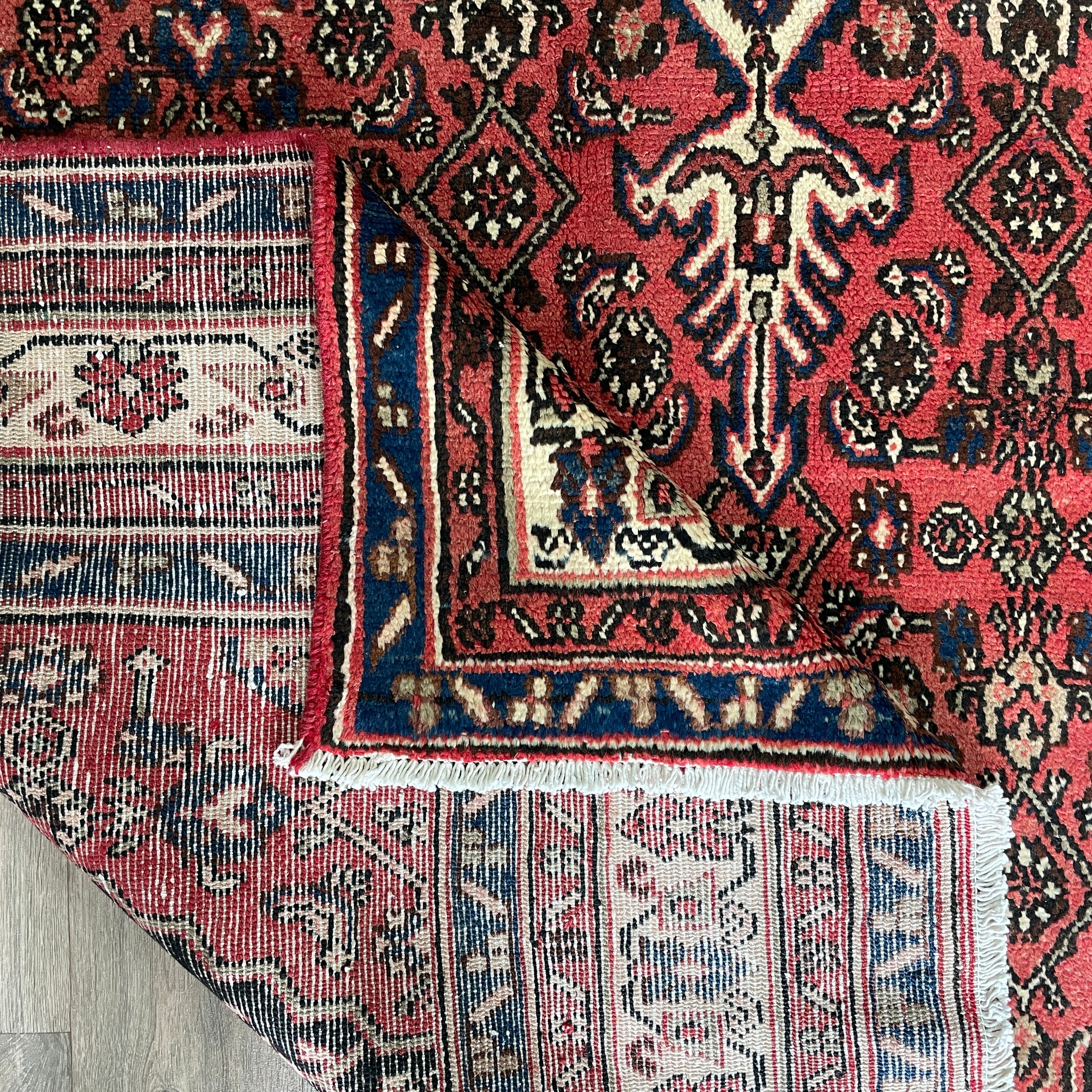 309 x 204 cm | Persian Hamadan Rug (Old 1970) - Khorasan Rugs