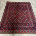 194 x 150 cm | Afghan Mushwani Rug - Khorasan Rugs