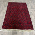 208 x 125 cm | Afghan Gul-Bagh Rug (Old 1990)