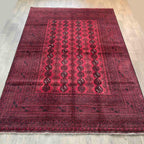 Old Afghan Aqcha Rug c. 1970