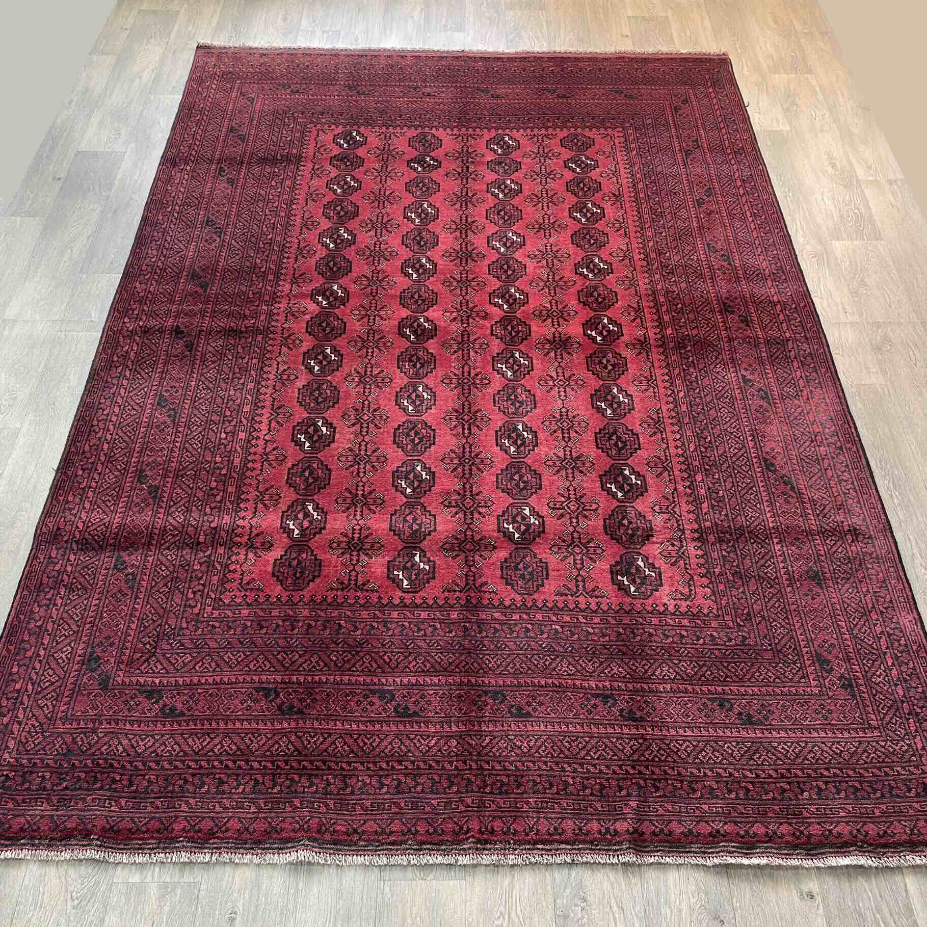 Old Afghan Aqcha Rug c. 1970