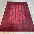 Old Afghan Aqcha Rug c. 1970