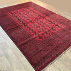 Old Afghan Aqcha Rug c. 1970