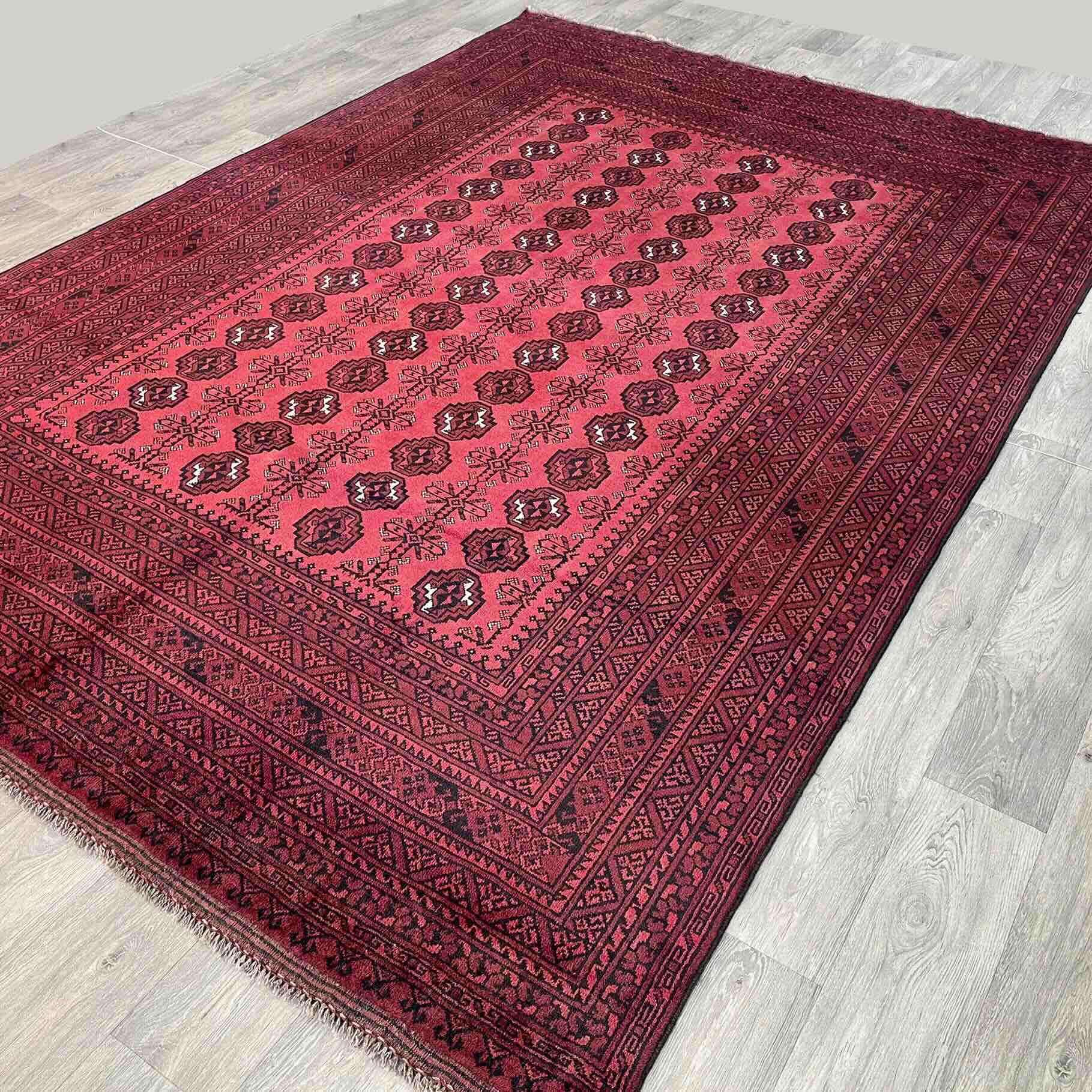 Old Afghan Aqcha Rug c. 1970