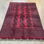 Old Afghan Aqcha Rug c. 1970
