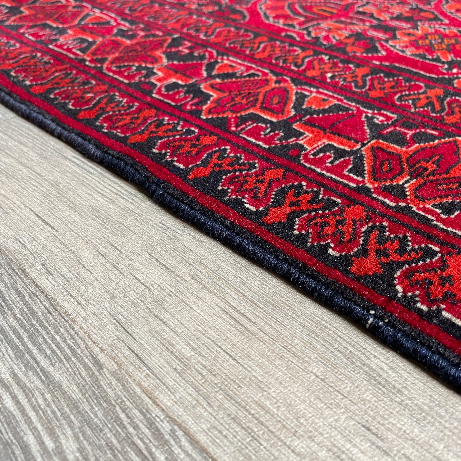 208 x 125 cm | Afghan Gul-Bagh Rug (Old 1990)