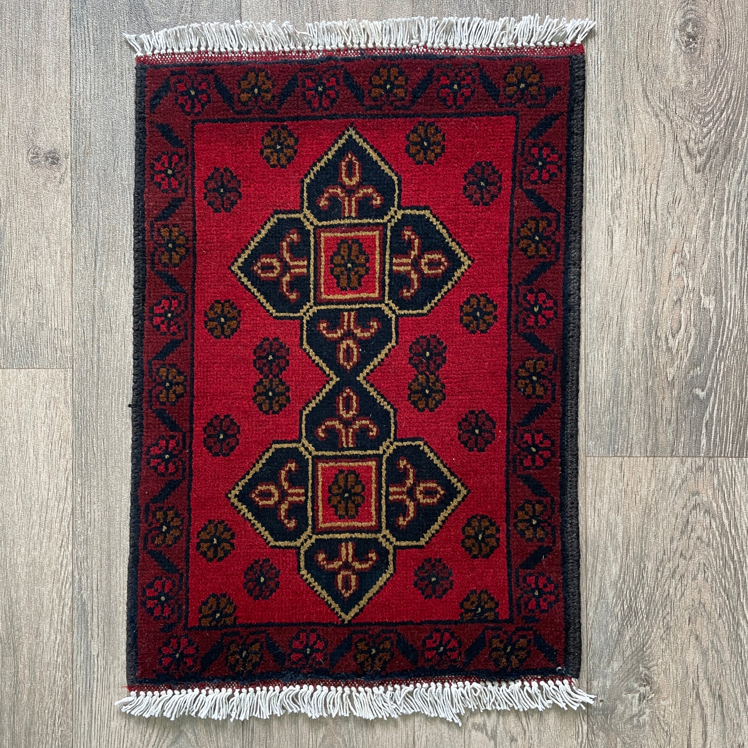 67 x 43 cm | Afghan Khal Muhammadi Door Mat - Khorasan Rugs