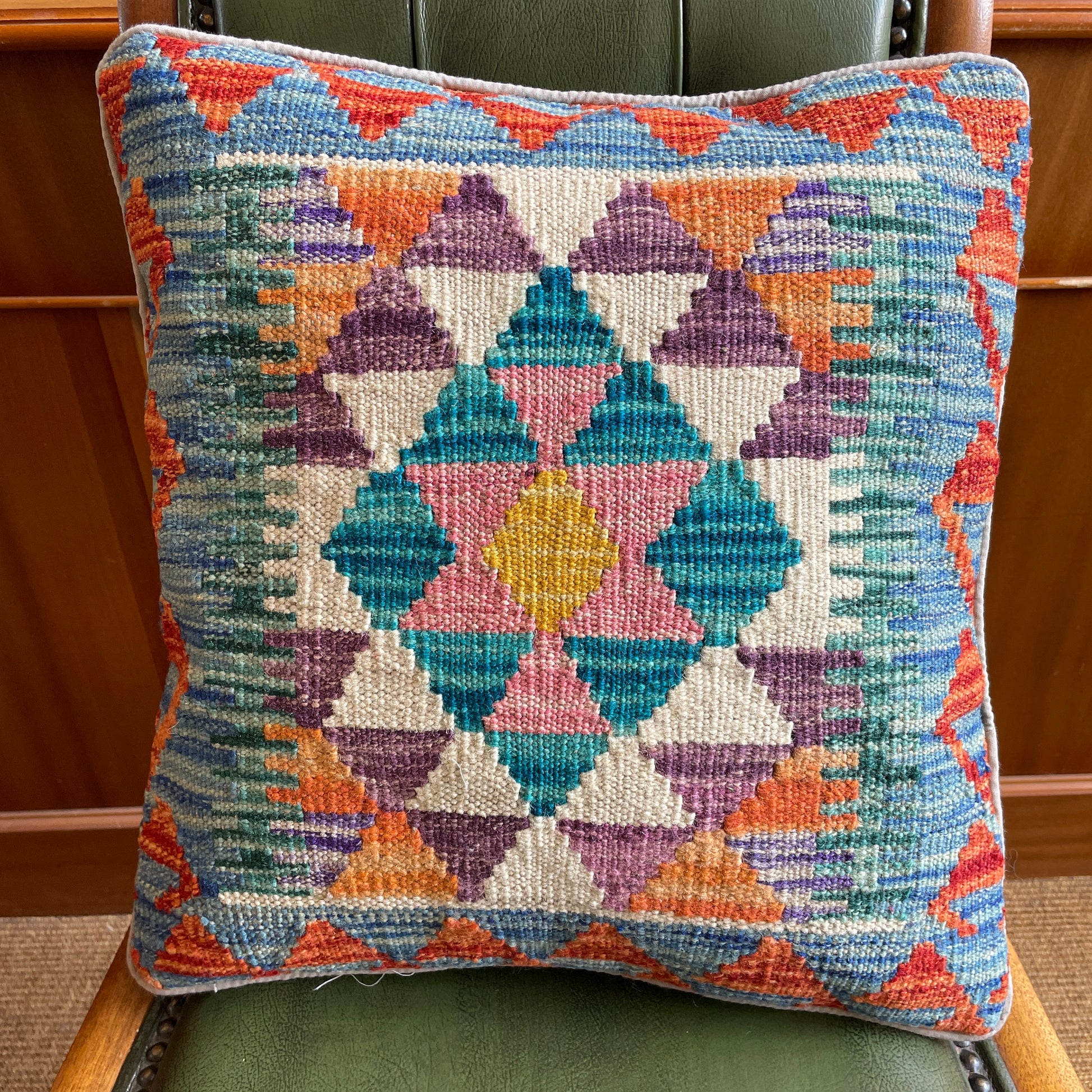 45 x 45 cm | Afghan Kilim Cushion Cover