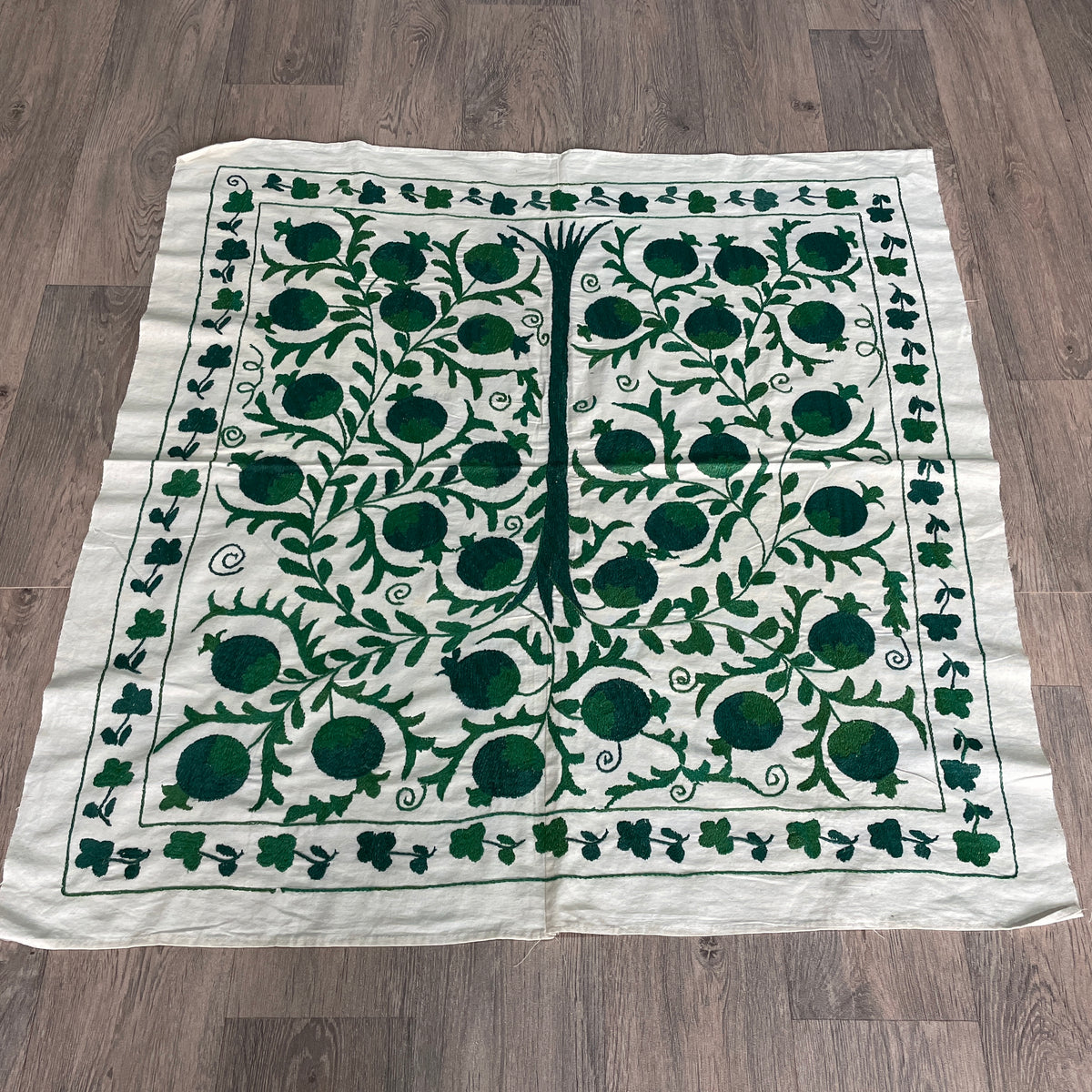 Uzbek Suzani Table Throw