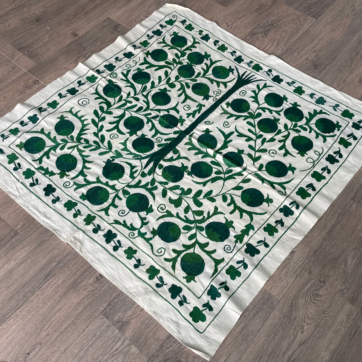 Uzbek Suzani Table Throw