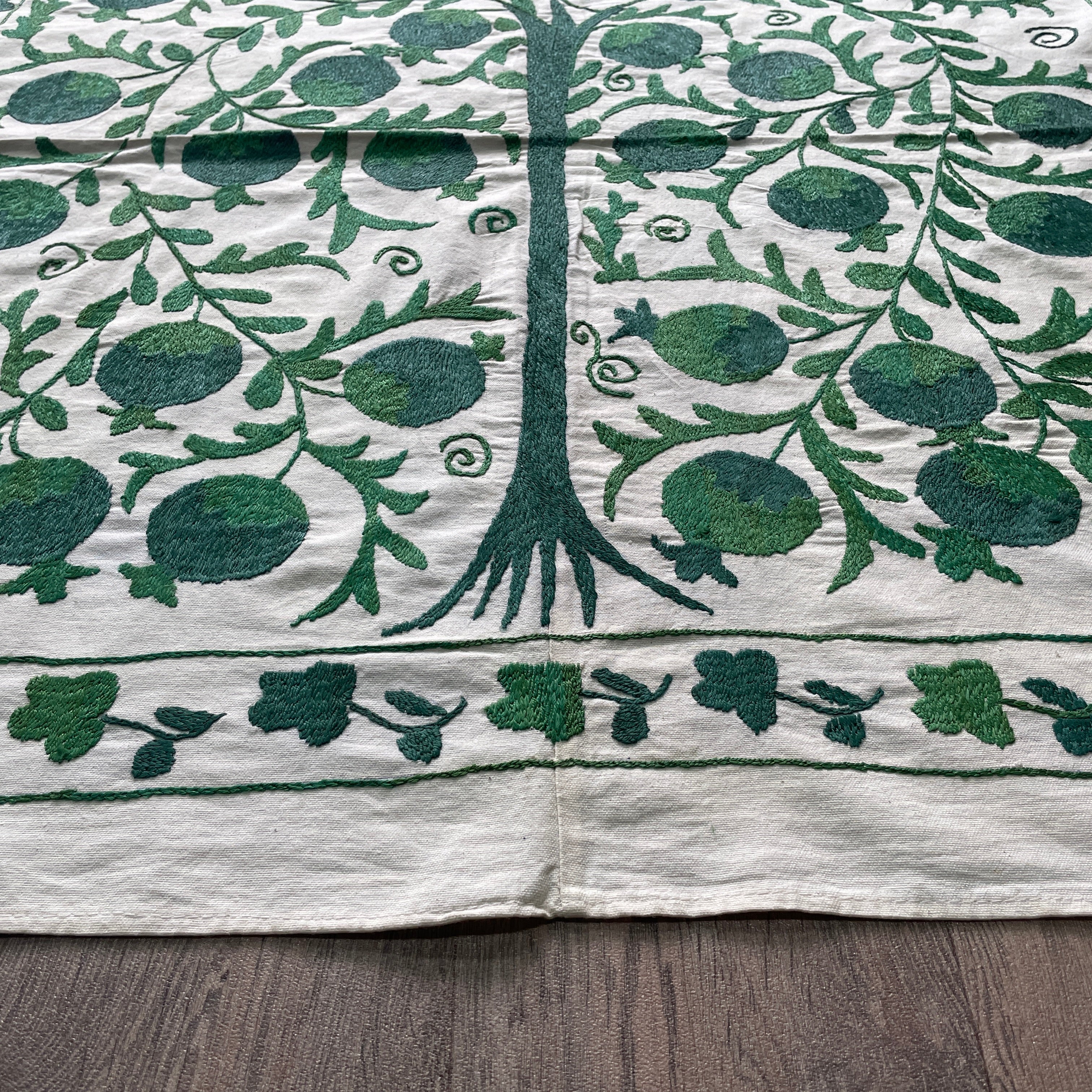 Uzbek Suzani Table Throw