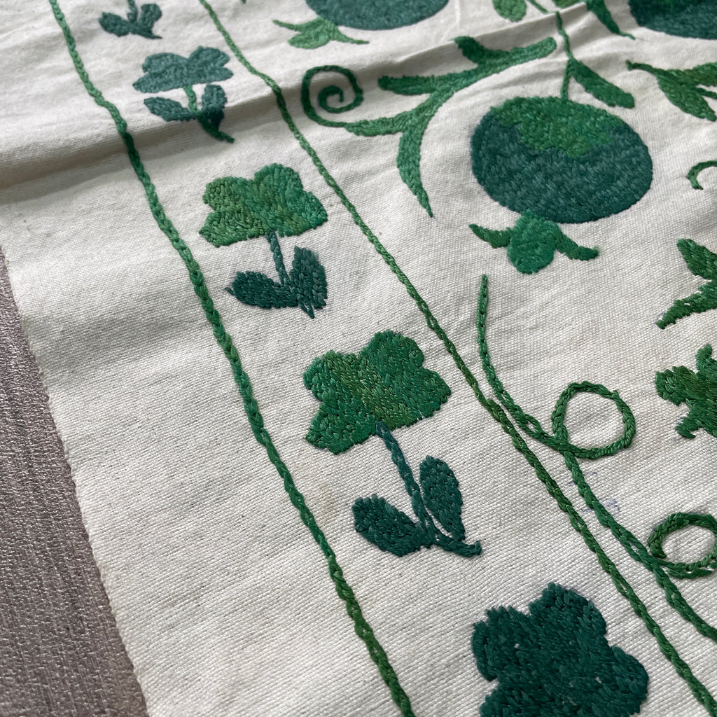 Uzbek Suzani Table Throw