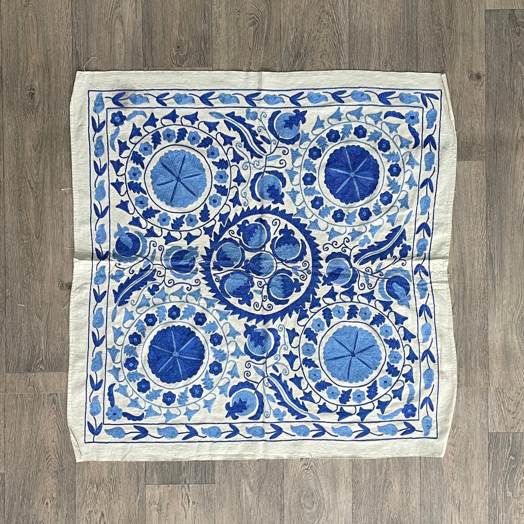 Uzbek Suzani Table Throw