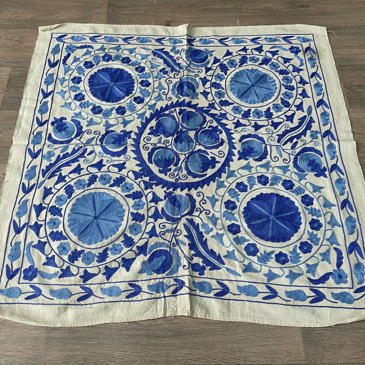 Uzbek Suzani Table Throw