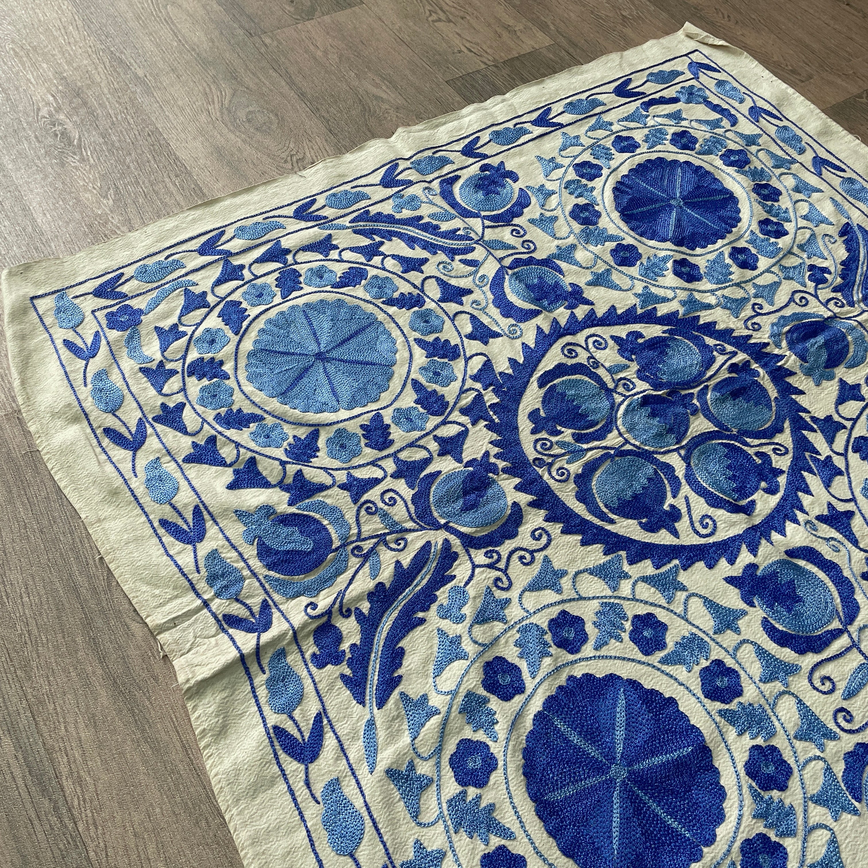 Uzbek Suzani Table Throw