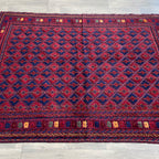 202 x 149 cm | Afghan Fine Mushwani Rug - Khorasan Rugs