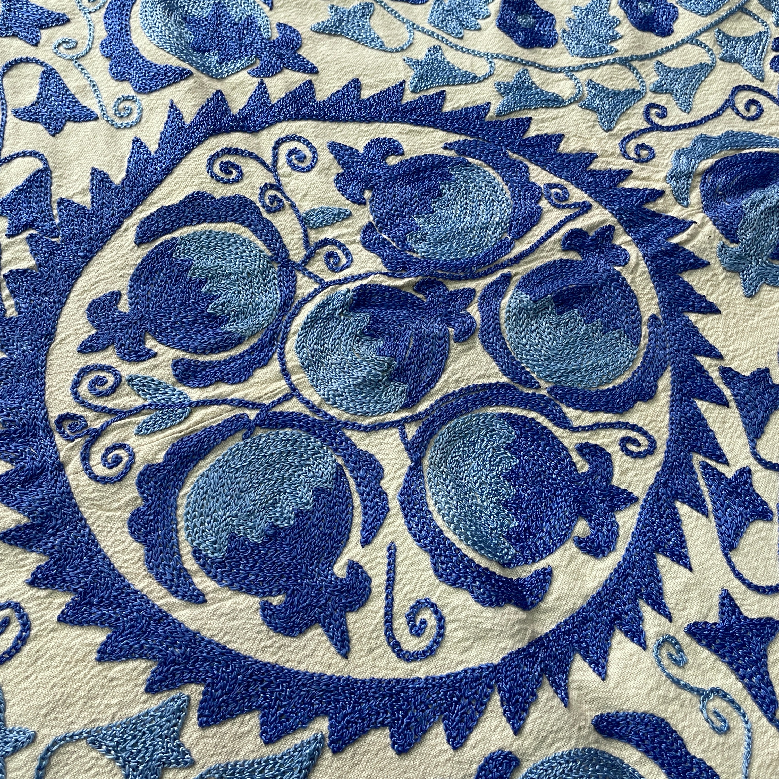 Uzbek Suzani Table Throw
