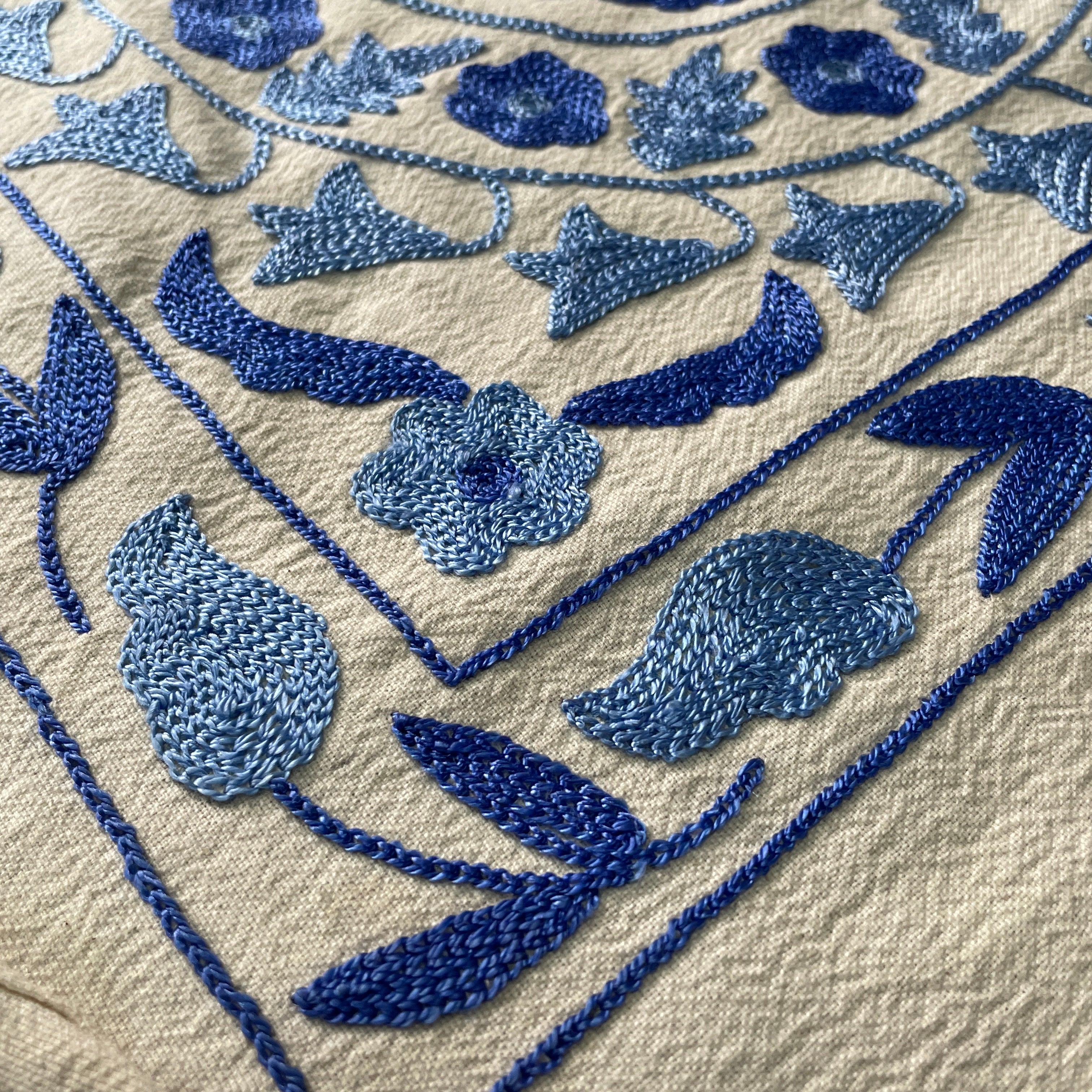 Uzbek Suzani Table Throw
