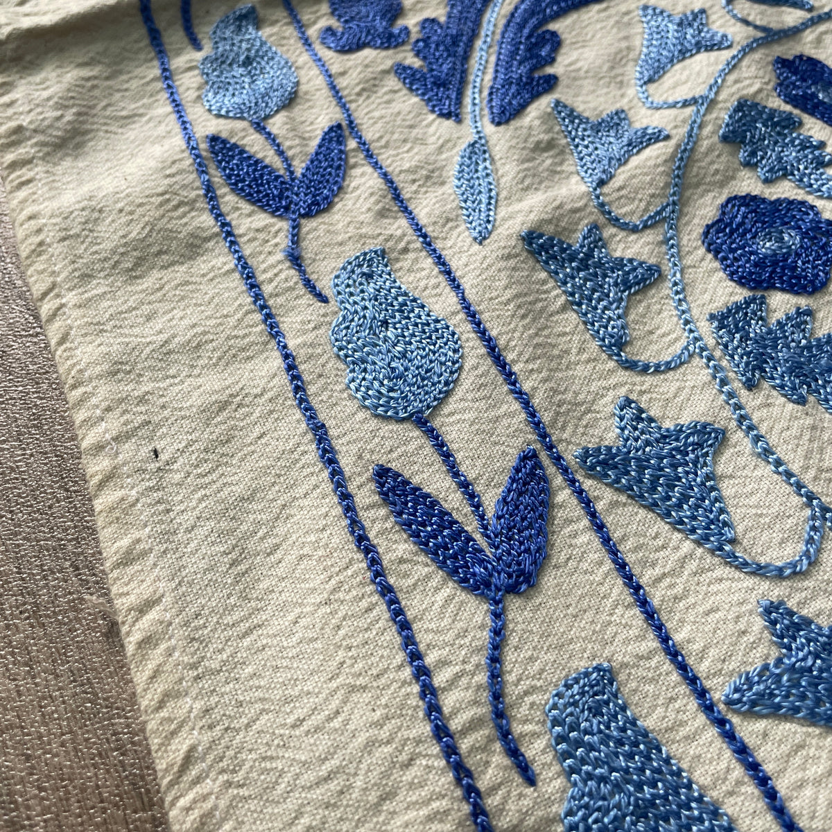 Uzbek Suzani Table Throw