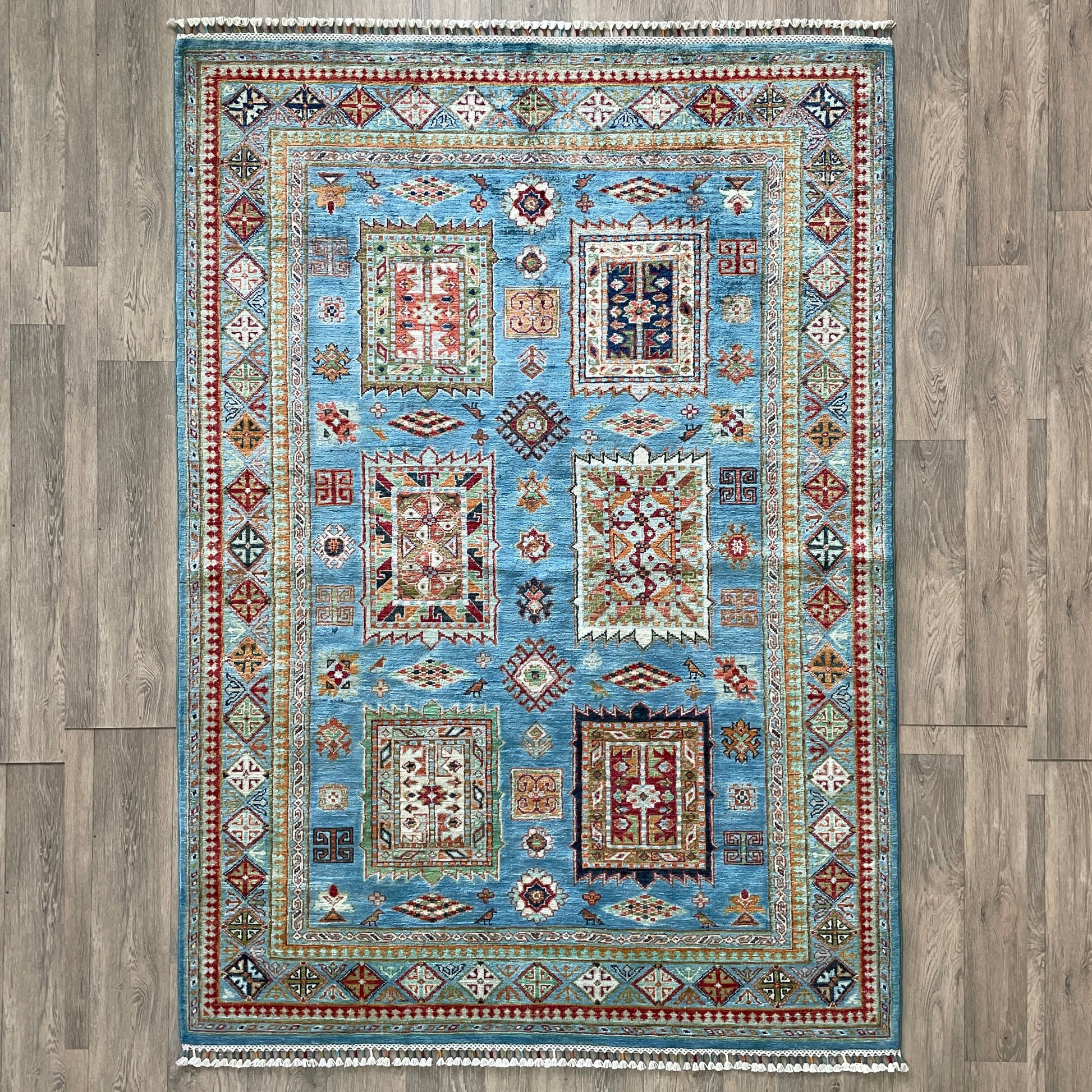 220 x 152 cm | Afghan Super Kazak Rug