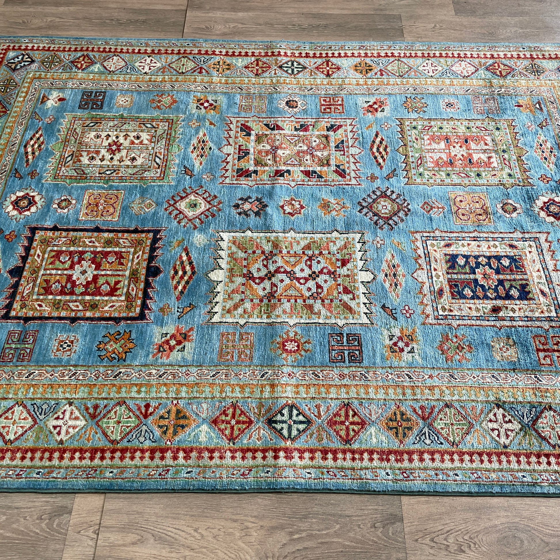 220 x 152 cm | Afghan Super Kazak Rug