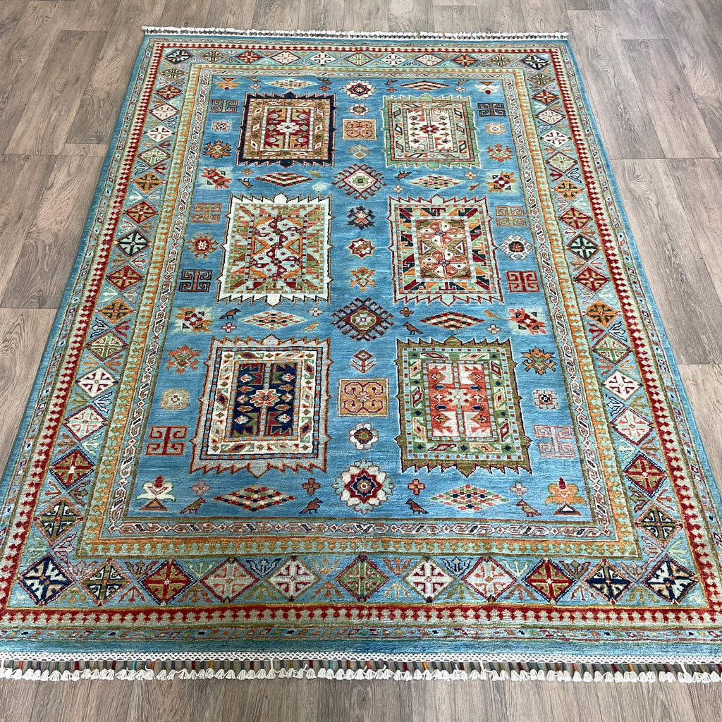 220 x 152 cm | Afghan Super Kazak Rug