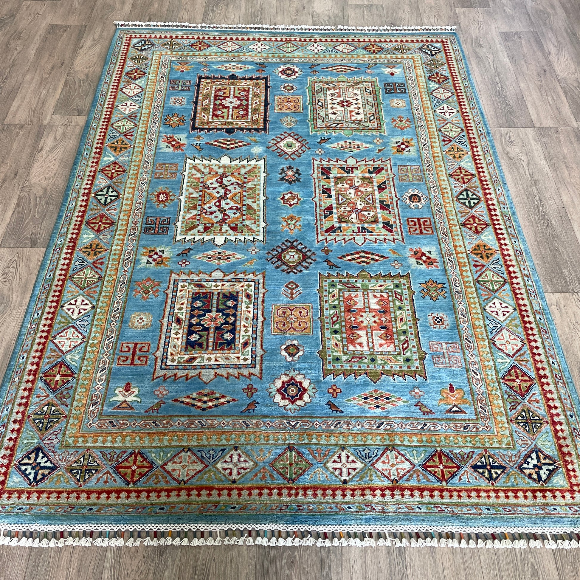 220 x 152 cm | Afghan Super Kazak Rug