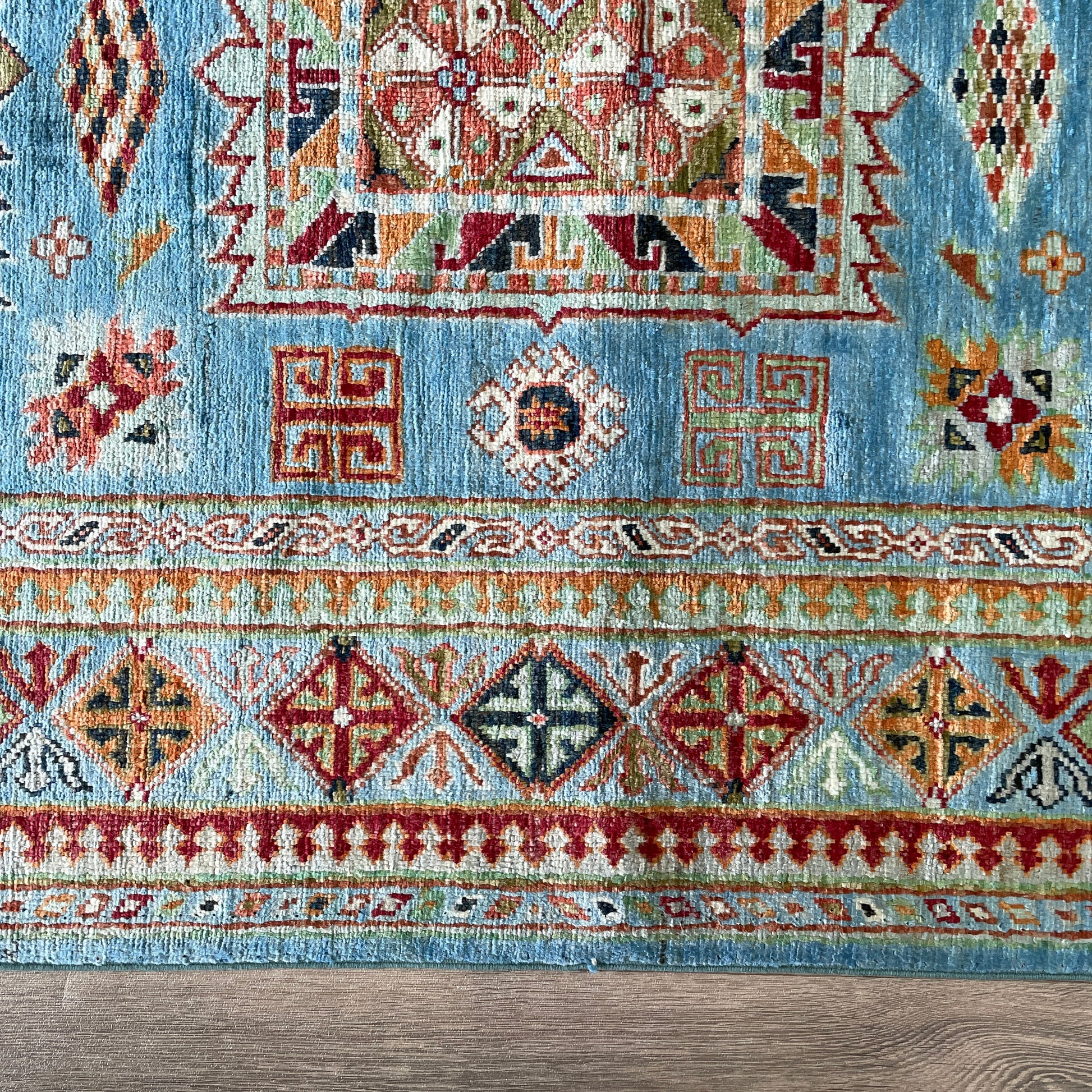 220 x 152 cm | Afghan Super Kazak Rug