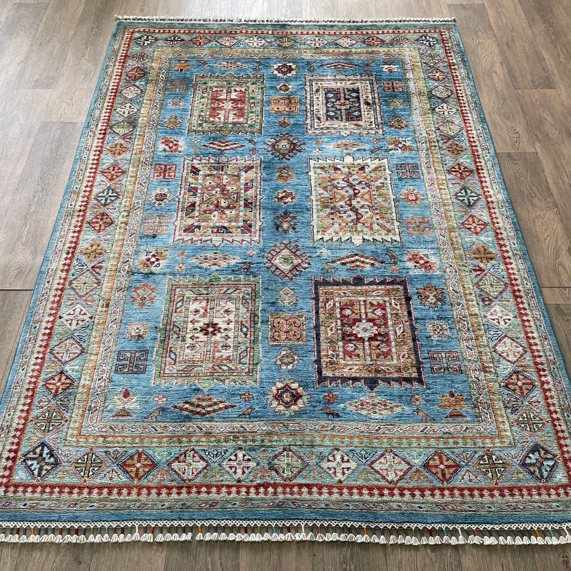 220 x 152 cm | Afghan Super Kazak Rug