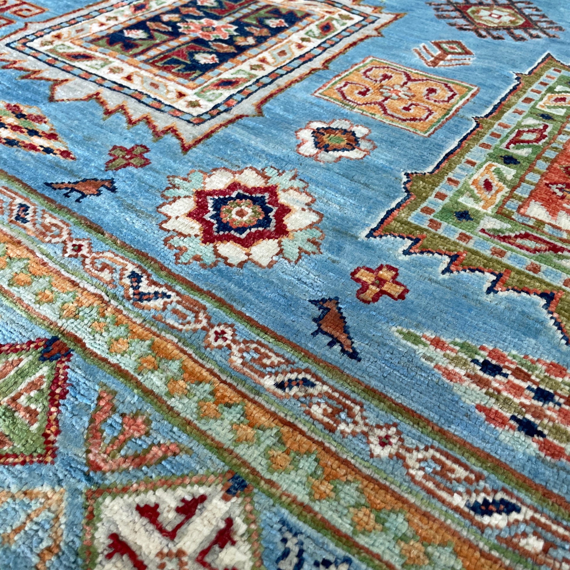 220 x 152 cm | Afghan Super Kazak Rug